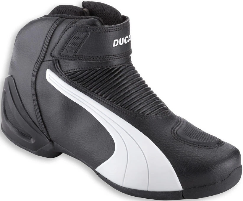DUCATI Puma FLAT V2 BLW stivali mezza alti scarpe shoes boots nero bianco NUOVI!!