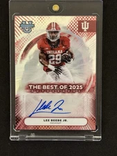 LEE BEEBE JR Auto Indiana Hoosiers 2025 Bowman U Best Refractor BOA-LBJ