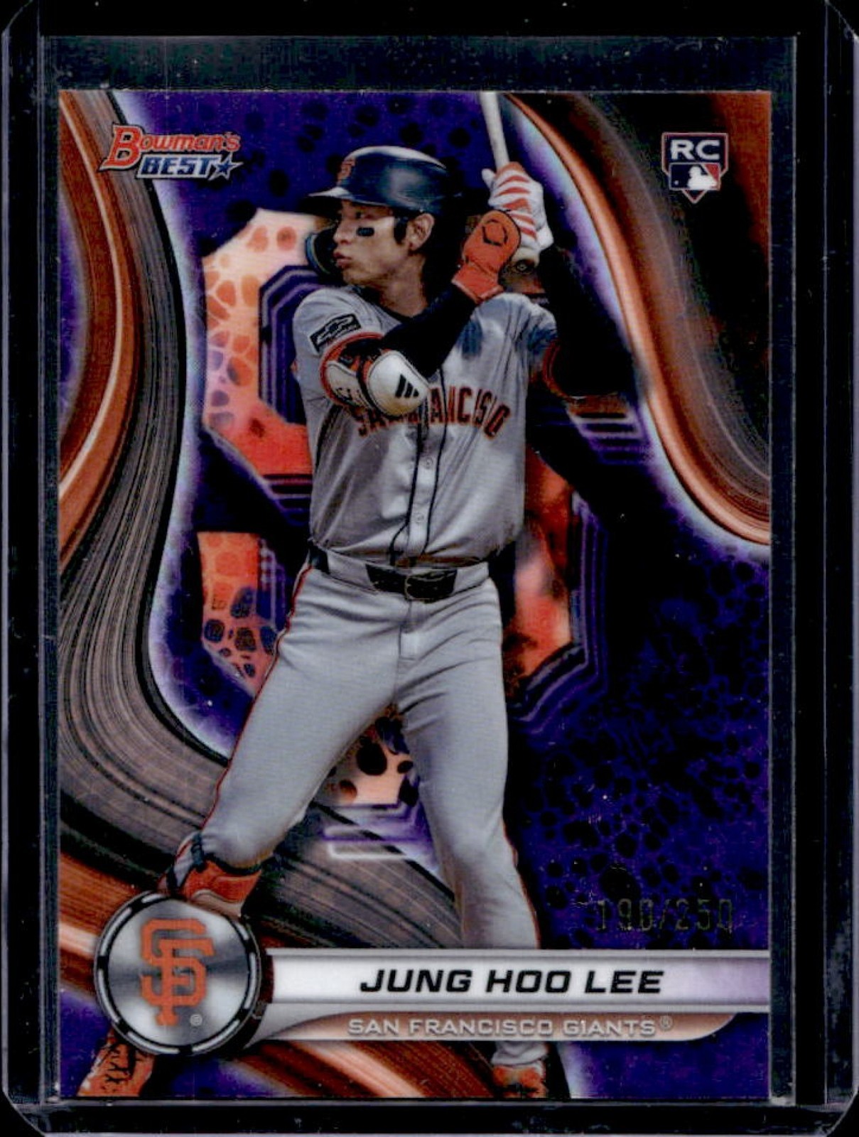 2024 Bowman's Best Jung Hoo Lee RC Purple Refractor Rookie #/250 Giants