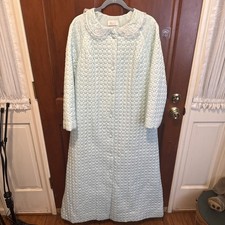 Vintage Quilted Barbizon Size Medium Long Robe Womens House Dress Blanket Dress