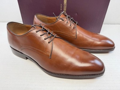 Johnston & Murphy Sullivan Plain Toe Tan Italian Calfskin - Size 11 M