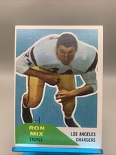 1960 Fleer - Ron Mix #118 Rookie Chargers HOF VG-EX No Creases Free Shipping