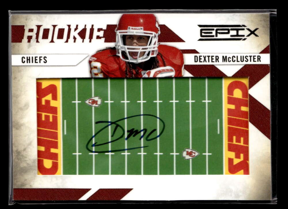 2010 Panini Epix Dexter McCluster Rookie Field Autograph Auto /300 Chiefs UX8704