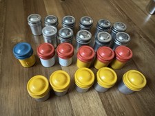 Lot of 22 Vintage Metal Kodak and Unmarked 35mm Film Canisters