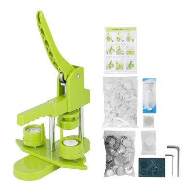 32mm/1.25'' Button Maker Kit Button Maker Pin Badge Press Magnet Machine Cutter