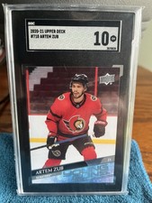 2020-21 Upper Deck Artem Zub RC #710 Young Guns SGC 10 Ottawa Senators