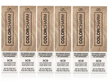 [6 Pack] Wella ColorCharm Demi-Permanent Hair Color 2oz [9CB Light Beige Blonde]