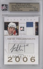 2007-08 ITG Ultimate Memorabilia 8th Edition Gold 10/10 Jordan Staal Auto 0o9