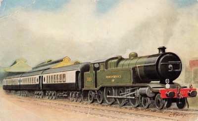 Southern Railway Remembrance 333 Salmon Postcard 1965 Weston Super Mare