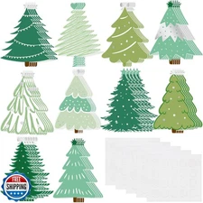 Ctosree 50 Pcs Christmas Bulletin Board Decorations 10 Styles 6" 