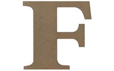 MDF Letter 9.45" F