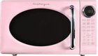 Retro Microwave Oven 0.7 Cu Ft 700-Watt Countertop Size W/ Glass Turntable Child