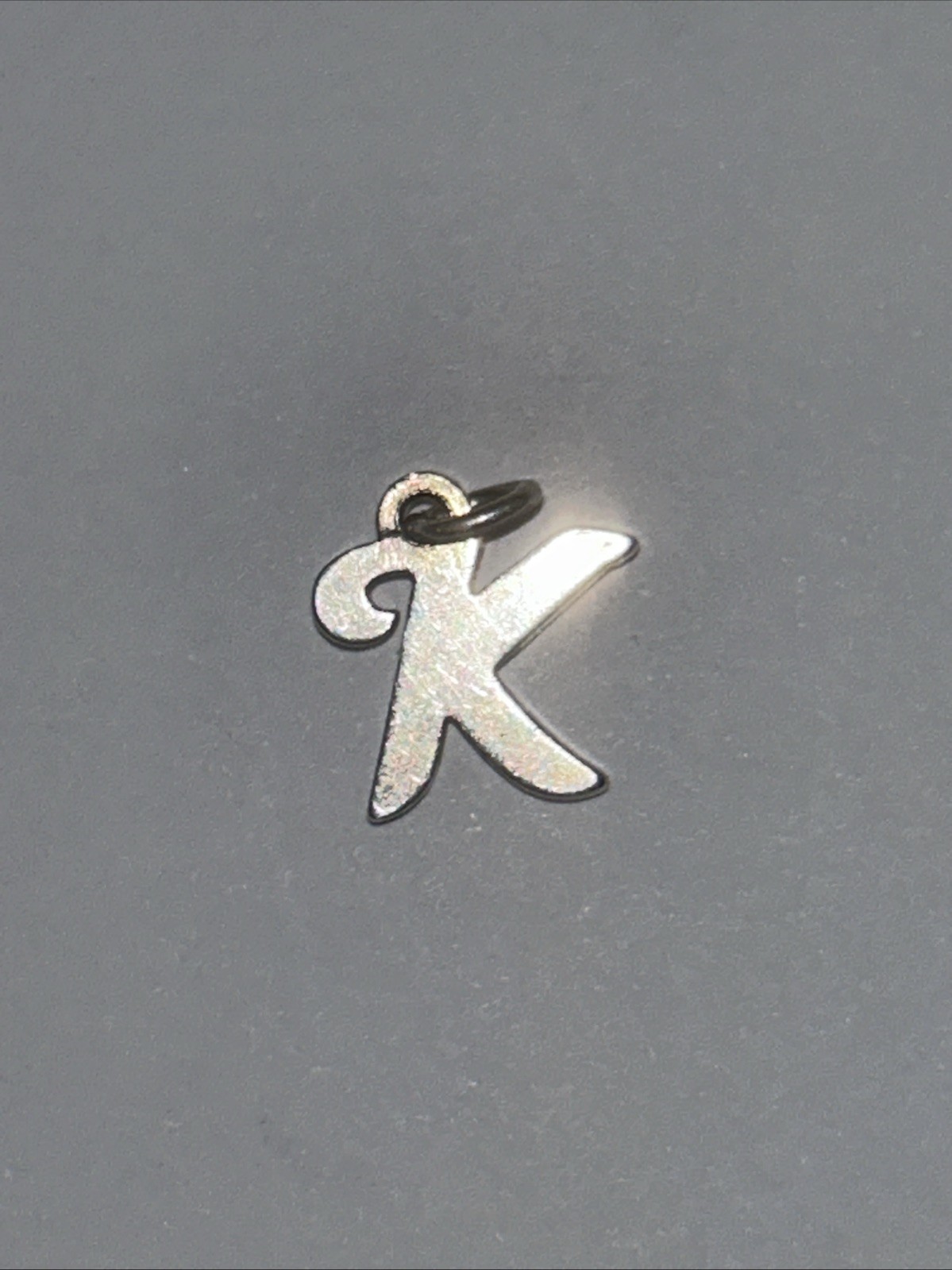 James Avery Large SCRIPT INITIAL K Dangle Charm S… - image 1