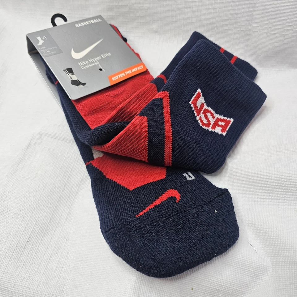 Calcetines acolchados raros Nike Hyper Elite EE. UU. DRI-FIT SX4954-626 DS XL 12-15 2014 Foto 4 de 4