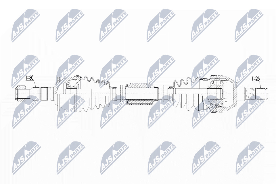 DRIVE SHAFT NPW-PL-071 FOR OPEL ASTRA/J/Hatchback/Van/Sports/Tourer 1.7L 4cyl - Image 8