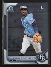 2022 Bowman #BCP-99 Alejandro Pie Chrome Prospects Tampa Bay Rays