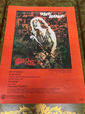 The Rose Bette Midler Sheet Music 1979 20th Century-Fox Music & Lyrics Vintage