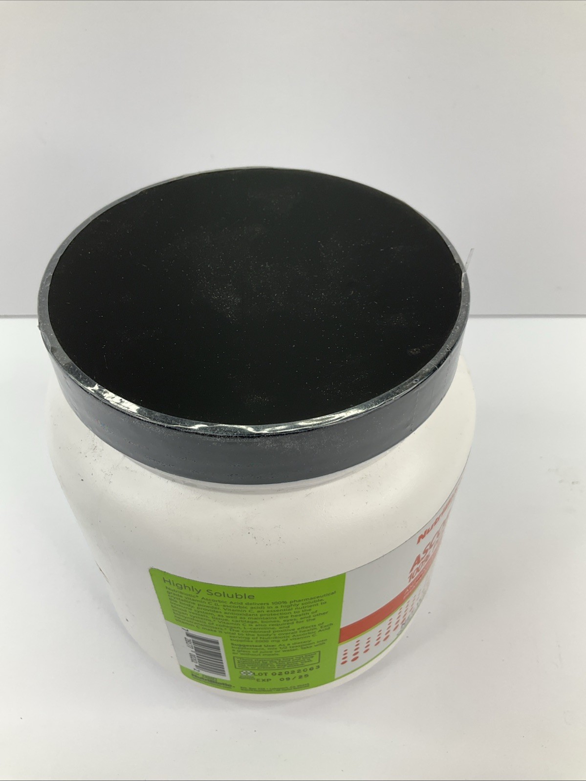 NutriBiotic Ascorbic Acid Crystalline Powder 2 2 lbs 1 kg Egg-Free, Gluten-Free,