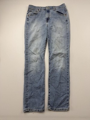 Levi's 505 Jeans Womens 6 Blue Low Rise Straight Stretch Denim Light Wash