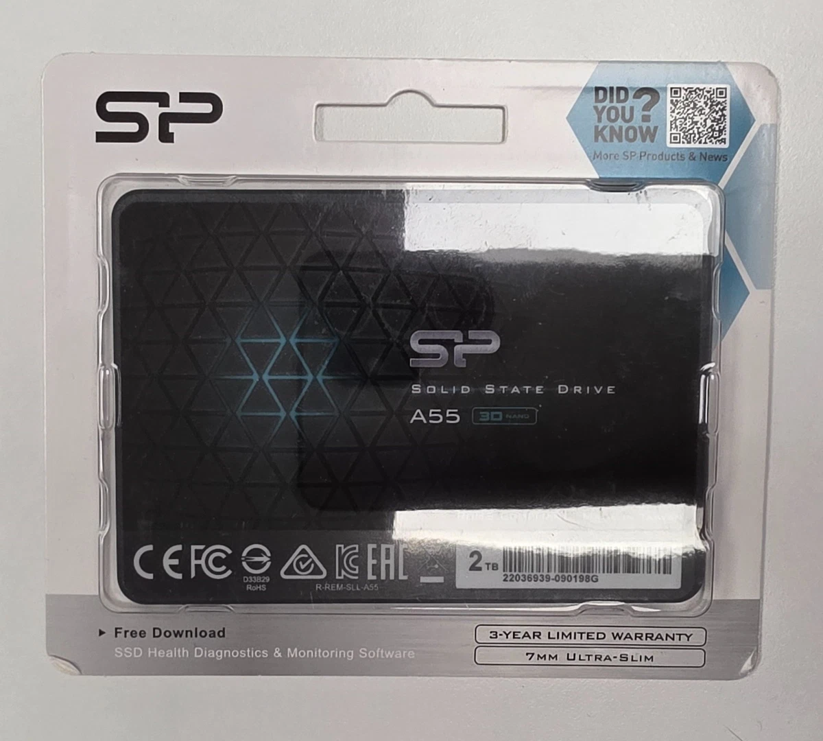 Silicon Power 2TB Storage Capacity Hard Drives (HDD, SSD & NAS