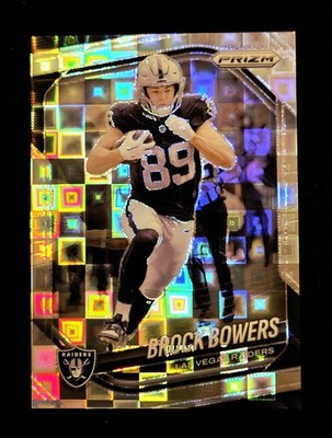2025 Brock Bowers 89/400 Panini Prizm #6 Jersey # Match 1/1 Pandora Raiders NFL