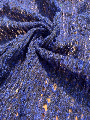Indigo Blue Unique Natural Fabrics: Sheer, Textured Cotton Linen By 2 Meters. - Picture 5 of 14