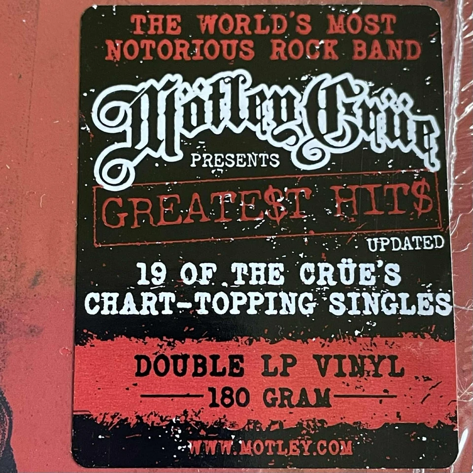 MOTLEY CRUE - Greatest Hits 180gm 2LP  Vinyl (LP) New & Sealed +Rock + Metal - Image 2 of 4
