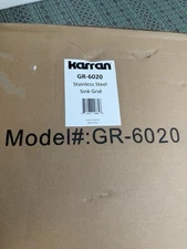 Karran USA GR-6020 27-3/4" L x 13-3/4" W Stainless Steel Basin - Stainless Steel