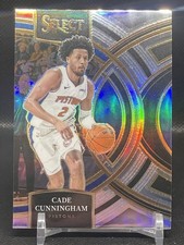 2023-24 Panini Select Cade Cunningham Premier Level Silver Prizm 
