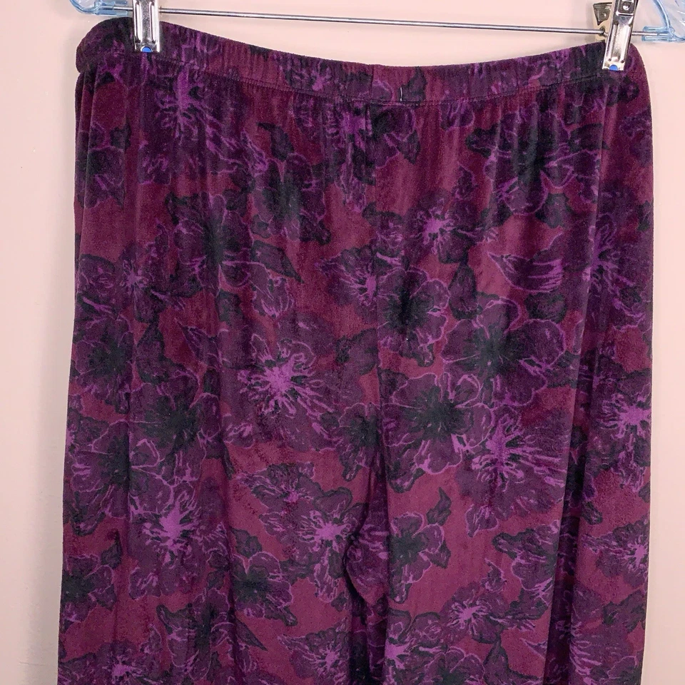 XL DKNY Púrpura Fucsia Polar Pantalones Pijama Ropa de Salón Elástico Pull On Foto 3 de 4