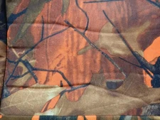 Camo orange tree material with foam 5 1/2 by 4 foot