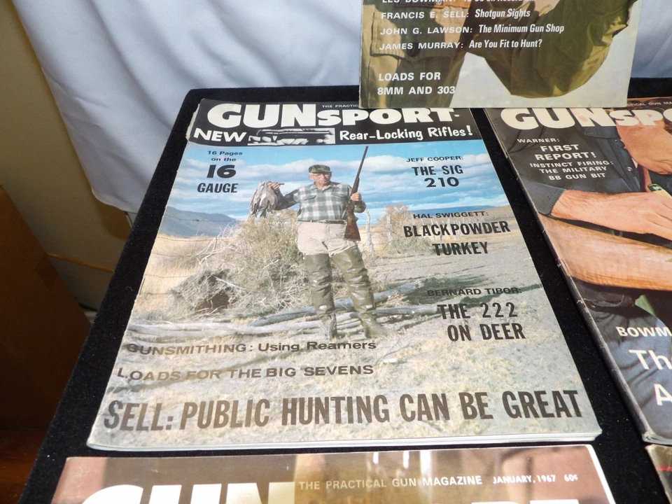 vintage 5 GUN SPORT MAGAZINES~ 70's all good Vintage ads Gene West - Image 4 of 4