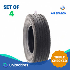 Set Of 4 Used Lt 24575r16 Bridgestone V-steel Rib 265 120116s - 6.5-8.532 Set Of 4 Used Lt 24575r16 Bridgestone V-steel Rib 265 120116s - 6.5-8.532