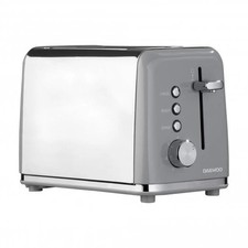 Daewoo Kensington 2 Slice Toaster Stainless Steel 810W With Multi-Function Grey