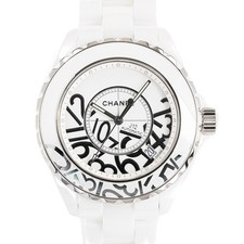CHANEL J12 Graffiti 1.5" H5240 Watches / white Mechanical Automatic mens