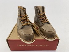 Red Wing Moc Toe Boots (UK 8.5) Concrete Rough & Tough 8883 Heritage Leather 6"