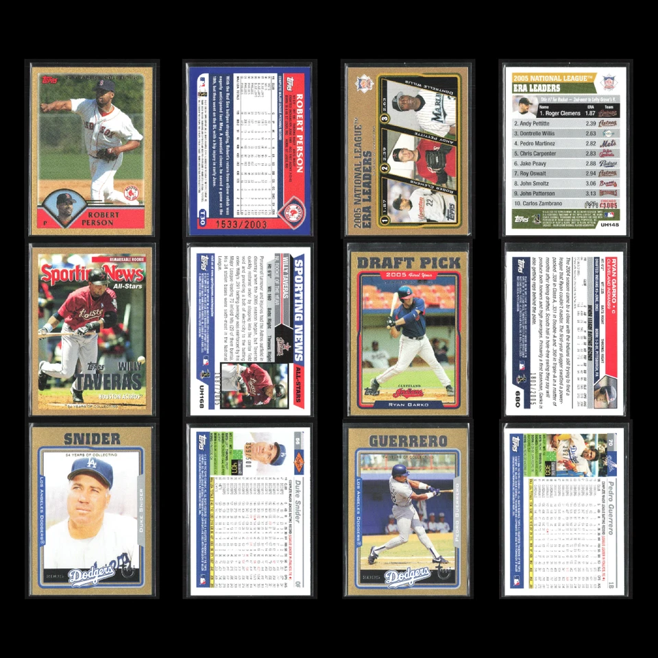 Lote 50 cartões de beisebol Topps Gold Serial #'d revendedor em massa atacado - Imagem 3 de 4