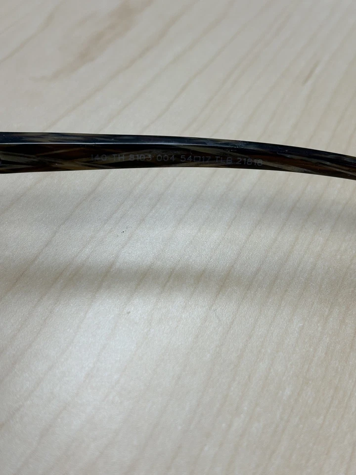 Gafas de sol Tag Heuer sin montura TH 8103 004 54-17 marrón degradado hechas en Francia Foto 3 de 4