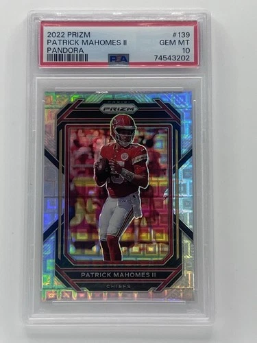 2022 Panini Prizm - Patrick Mahomes II #139 Pandora Prizm /400 PSA 10