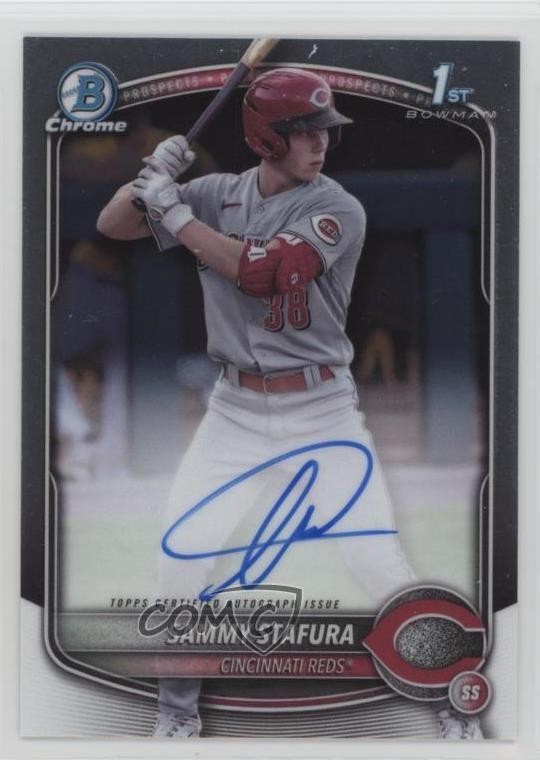 2025 Bowman Chrome Prospect Auto Sammy Stafura #CPA-SS Auto 6m7