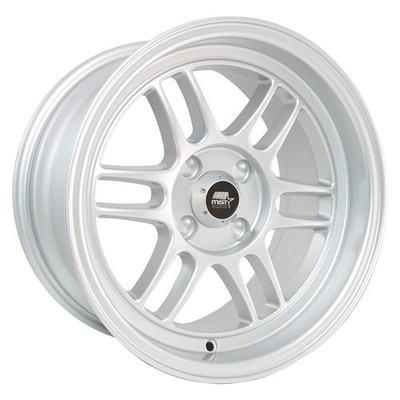 MST Suzuka Rim 15X7 4X100 Offset 33 Silver (Quantity of 4)