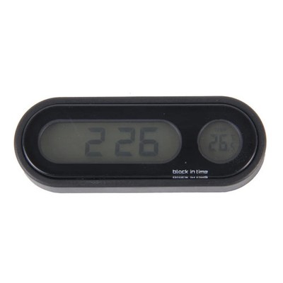 Multi-Function Digital Temperature Thermometer Clock LCD Monitor Battery Meter