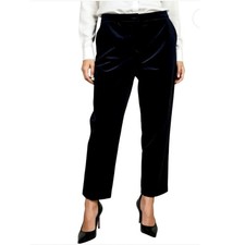 Dolce & Gabbana Black Velvet Pants Size Large 50 Straight Leg Chic Quiet Luxury 