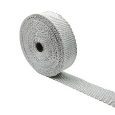 White Exhaust Insulation Tape Heat Header Wrap Roll 18 Thick X 2 X 50 Feet