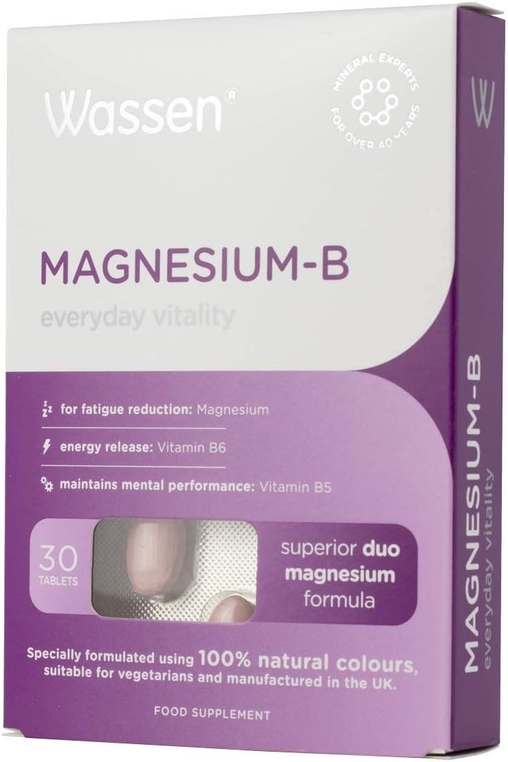Wassen Magnesium-B Everyday Vitality 30 Magnesium Tablet Supplements | Contribu