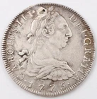 1775 PTS Bolivia 8 Reales 26.83 grams VF small square nail hole