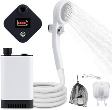 Upgrade Portable Doccia Portatile per Campeggio, Pompa Da Doccia Esterna Con Bat