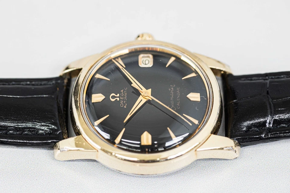 *No Tariffs* Vintage 1956 OMEGA Seamaster Calendar Cal.503 Auto Black 34mm Men's - Image 4 of 4