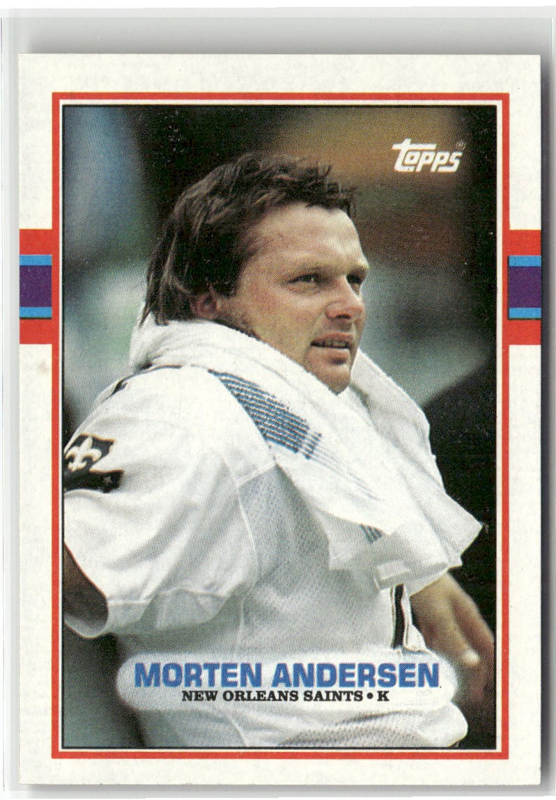 1989 TOPPS #153 MORTEN ANDERSEN NEW ORLEANS SAINTS