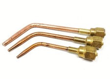 Victor 1-W, 3-W & 5-W Brazing Welding Torch Tip Set Used USA Made